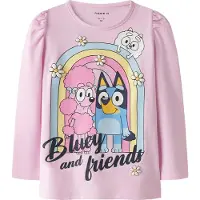 Name it T-shirt 'NMFJESSIE BLUEY' blå / gul / rosa / ljusrosa