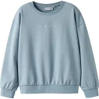 Name it Sweatshirt - NkfVanita - Dusty Blue/Gör mig - - 6 år (116) - Sweatshirt