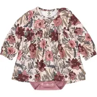 Müsli Klänningsbody l/ä - Bliss - Näktergal/Rot/Nostalgi Rose - - 2 år (92) - Body L/Ä