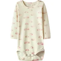 Lil´ Atelier Lil' Atelier Body l/ä - NbnLayo - Noos - Turtleduve/Rosa Cloud - - 62 - Body L/Ä