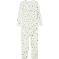 Name it Ullpyjamasdräkt - NmfWang - Snow White/Small blommor - - 2 år (92) - Pyjamasdräkt