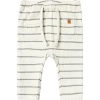 Lil´ Atelier Leggings 'NBMKail' mörkgrå / vit