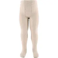 Condor Strumpbyxor - Viskos - Rib - Beige m. Glitter - - 5-6 år (110-116) - Strumpbyxor