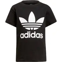 Adidas T-shirt - Trefoil - Svart/Vit - - 5 år (110) - T-shirt