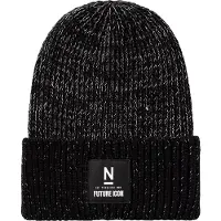 Name it Mössa - Stickad - NknMacut - Svart - - 52-53 cm - Mössa