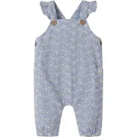 Name it Lil' Atelier Hängselbyxor - NbfTessie - Zen Blue - - 68 - Hängselbyxor