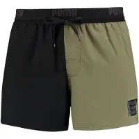 Puma Badshorts - Moss Green Combo - - S - Small - Badkläder