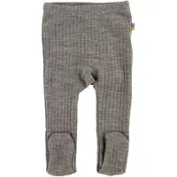 Joha Leggings m. Fot - Ull - Brunmelerad - - 80 - Leggings - Ull