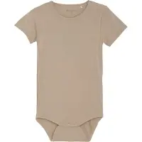 Minymo Body k/ä - Viskos - Enkelt Taupe - - 68 - Body K/Ä