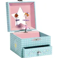 Djeco Smyckeskrin m. Musik - Delikat Ballerina - - One Size - Smyckeskrin
