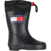 Tommy Hilfiger Gummistövlar - Svart - - 31 - Gummistövlar