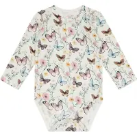 Hust and Claire Body l/ä - Bambu - HCBuller - Ivory m. sommar fu - - 2 år (92) - Body L/Ä