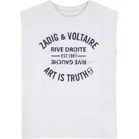 Zadig & Voltaire Linnen / Ärmlösa T-shirts X60535 flickor - Vit - 14 år