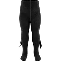 Condor Strumpbyxor m. Velour rosett - Svart - - 5-6 år (110-116) - Strumpbyxor