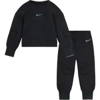 Nike Tröja/Byxor - Rib - Svart m. Logotyper - - 12 mån - Tröja