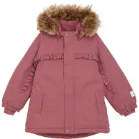 Minymo Vinterjacka - Vissnad Rose m. Volanger - - 3 år (98) - Vinterjacka