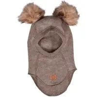 Mikk-Line Balaclava - Ull - Melange Denver m. Tofs - - 62/68 - Balaklava - Singel