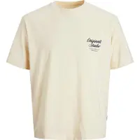 Jack & Jones T-shirt - JorNørrebro - Antique White m. Tryck - - 8 år (128) - T-shirt