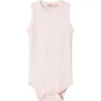 MarMar Body u/ä - Rib - Ärmlös - Noos - Rosa - - 62 - Body U/Ä