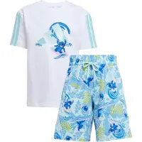 Adidas Shortsset - LK DY - White/Seflaq - - 3 år (98) - Shorts