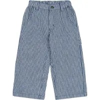 Konges Sløjd Byxor - Lukas - Blue Stripe - - 7-8 år (122-128) - Byxor - Bomull
