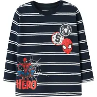 Name it Tröja - NmmFreeman - Spider-Man - Marinblå Kavaj - - 5 år (110) - Tröja