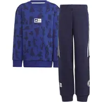 Adidas Tröja/Byxor - LK DY 100 - Blå/Marinblå/Silver - - 5 år (110) - Tröja