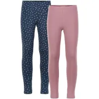 Minymo Leggings - 2-pack - Mesa Rose - - 12 år (152) - Leggings
