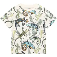 Minymo T-shirt - AOP - Vanilla Ice - - 8 år (128) - T-shirt