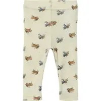 Lil´ Atelier Leggings 'NBMNALU' brun / grå / vit