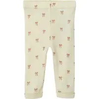 Lil´ Atelier Lil' Atelier Leggings - Ull/Modal - Noos - NbfNalu - Turtledove/ - - 62 - Leggings