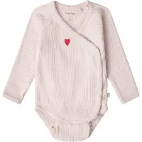 That's Mine Omlottbody l/ä - Rib - Silke - Perfekt Pale - - 56 - Body L/Ä
