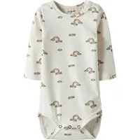 Name it Lil' Atelier Body l/ä - Noos - NbnLayo - Coconut Mjölk/Rainbow - - 2 år (92) - Body L/Ä