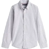 Tommy Hilfiger Skjorta - Dark Natt Marinblå Stripe - - 7 år (122) - Skjorta