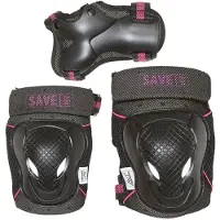 Save My Bones Skyddsset - Svart/Pink - - S - Small - Skyddsutrustning