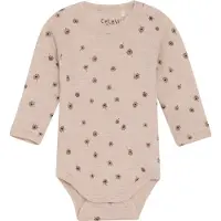 CeLaVi Body l/ä - Ull - Rose Dust m. Blommor - - 100 - Body L/Ä