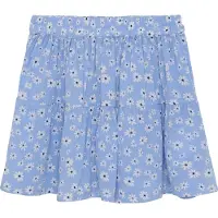 Creamie Kjol - Flower Crepe - Bel Air Blue - - 3 år (98) - Kjol