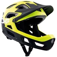 TSG Mountainbikehjälm - Seek FR Graphic - Flow Black/Gul - - 52-54 cm - Cykelhjälm