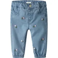 Name it Jeans - NbfRose - Denim Blue/Flower - - 56 - Jeans