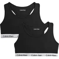 Calvin Klein 2 Pack Girls Bralettes Icon Cotton Stretch