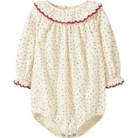 Lil´ Atelier Lil' Atelier Body l/ä - NbfRasia - Turtleduve/Röd Dahlia - - 56 - Body L/Ä