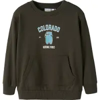 Name it Sweatshirt - NmmVoder - Turkiskt kaffe/Colorado - - 2 år (92) - Sweatshirt