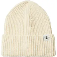 Calvin Klein Mössa - Stickad - Monogram - Vitgrå - - 4-8 år (104-128) - Mössa
