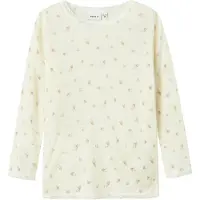 Name it Tröja - Ull - Noos - NmfWang - Snow White/Small blommor - - 4 år (104) - Tröja