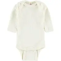 Engel Body - l/ä - Ull/Silke - Natur - - 62/68 - Body L/Ä