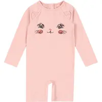 Konges Sløjd Badoverall - UV40+ - Kitty - Powder Rosa - - 3 år (98) - Badkläder