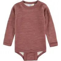Joha Body l/ä - Ull/Bambu - Mörk Rose - - 80 - Body L/Ä