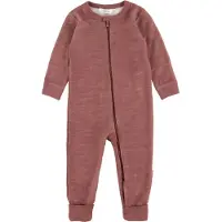 Joha Onesie - Ull/Bambu - Mörk Rose - - 100 - Onesie