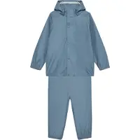 Color Kids Regnkläder m. Hängslen - PU - Motvind Blue - - 10 år (140) - Regnkläder