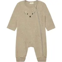 Minymo Fleeceoverall - Porslin m. Mus - - 2 år (92) - Fleeceoverall